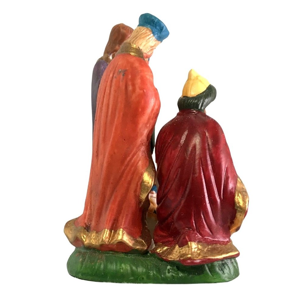 Porcelain Multicolor Nativity Scene 4” Republic Import Co Christmas Collection - Picture 9 of 10